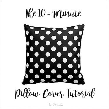 How to make a pillow cover in only 10 minutes!