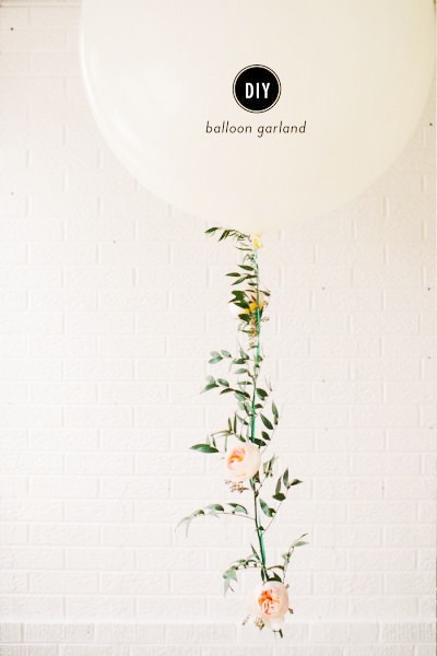 DIY Floral Balloon Garland