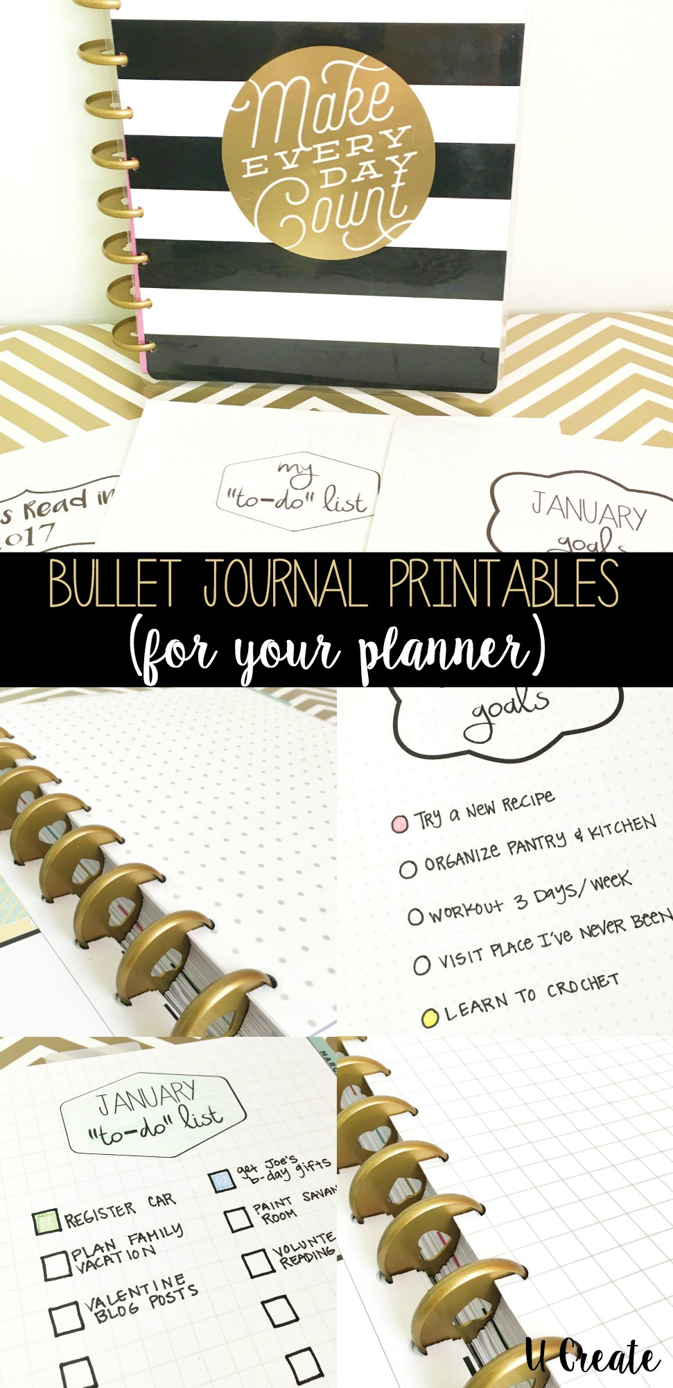 Bullet Journal Printables by U Create