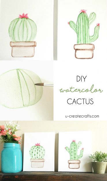 DIY Cactus Canvas by U Create