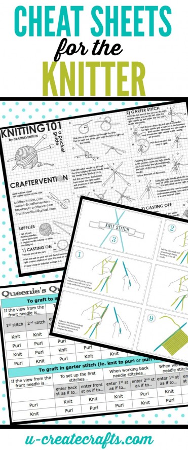 Cheat Sheets for the Knitter - tons of helpful tips and tricks!