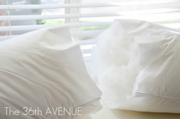 How to Turn One Pillow into 2 throw pillows!