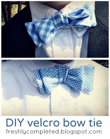 DIY Velcro Bow Tie