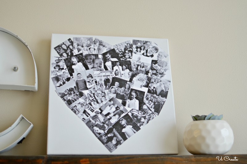 DIY Heart Photo Collage by U Create