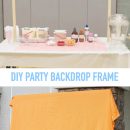 DIY Party Backdrop Frame - great for many party and events!