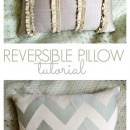 Reversible Throw Pillow Tutorial by u-createcrafts.com