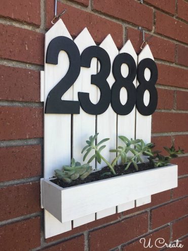 DIY Address Planter by U Create