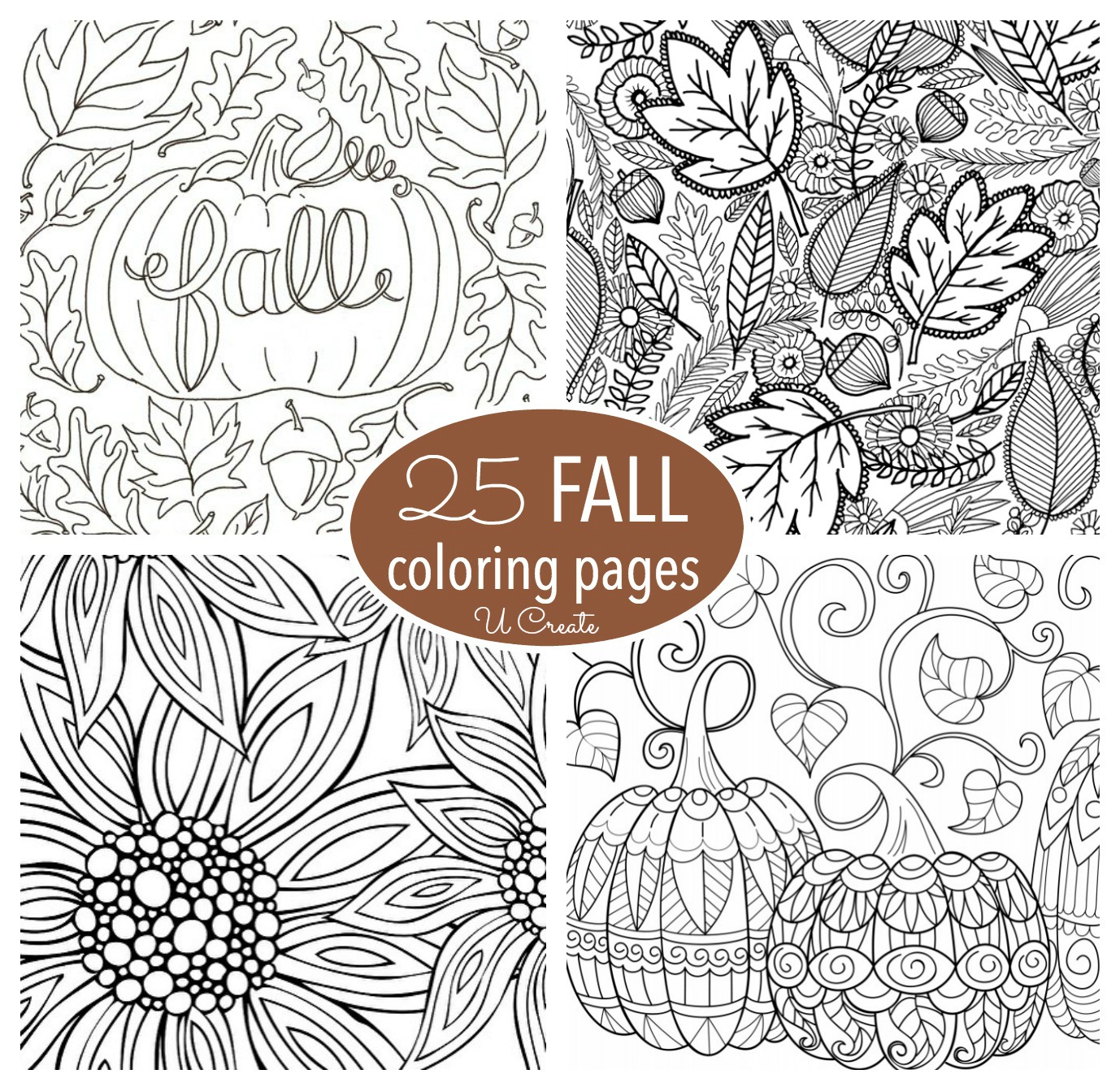 25 Free Fall Coloring Pages