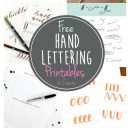 Free Hand Lettering Printables