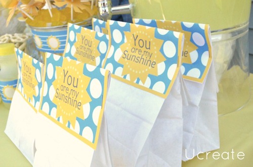 Sunshine Bag Topper Free Printable