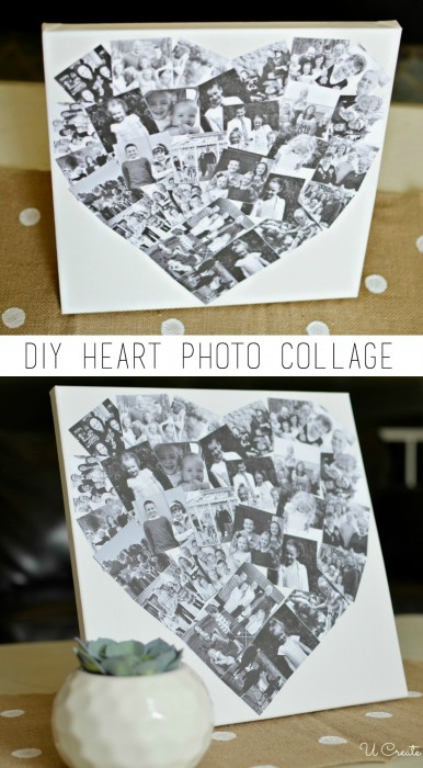 Heart Canvas Photo Collage by U Create