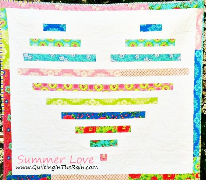 Heart Strip Quilt