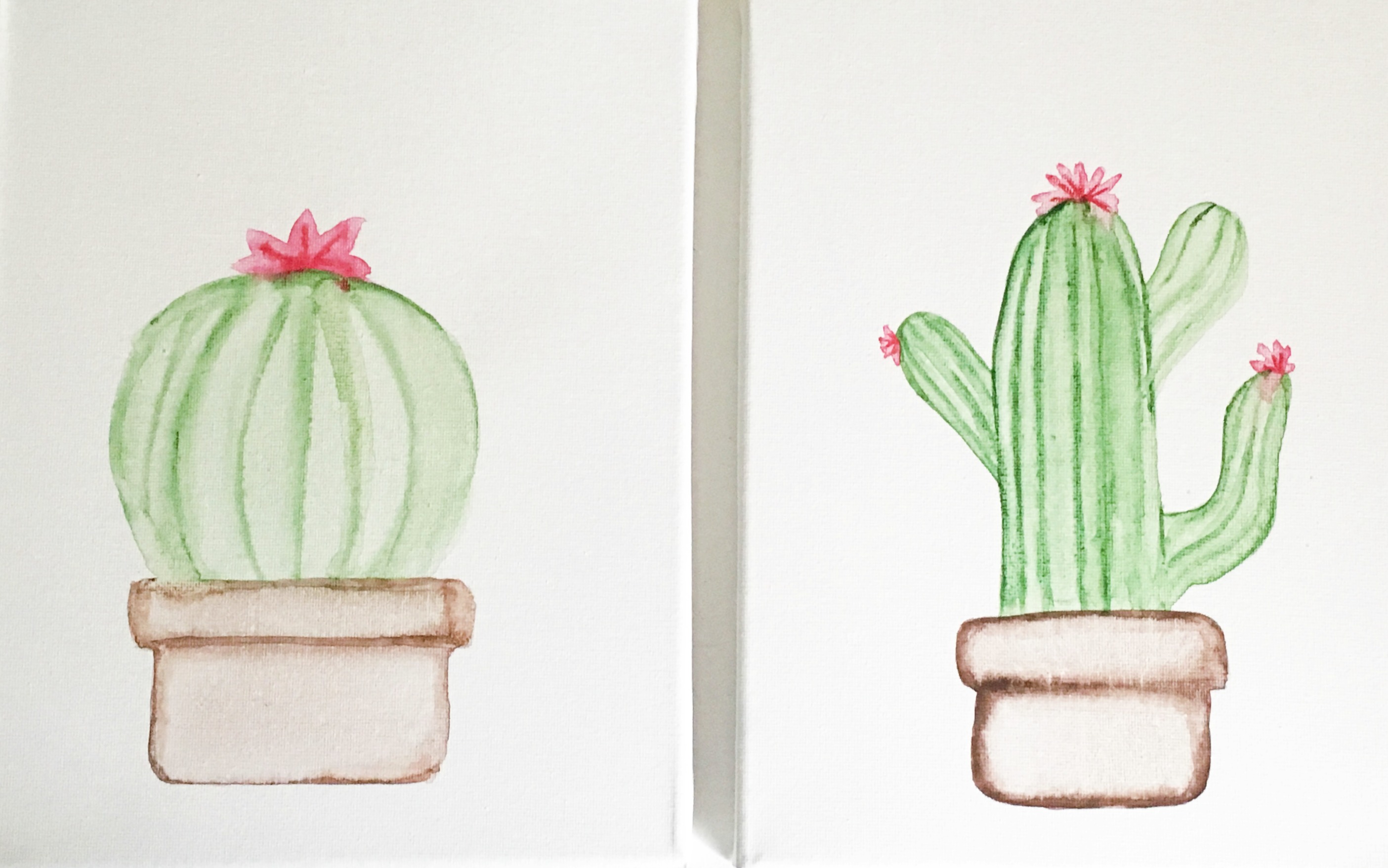 Watercolor Cactus Tutorial by U Create