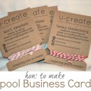 Spool Business Cards Tutorial by U Create