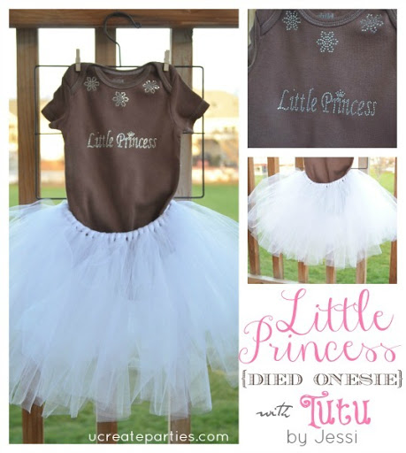 Little Princess Tutu Onesie u-createcrafts.com