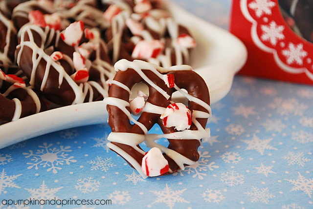 Peppermint Bark Pretzels Recipe by A Pumpkin & A Princess