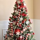 Peppermint and Snow Tree by u-createcrafts.com