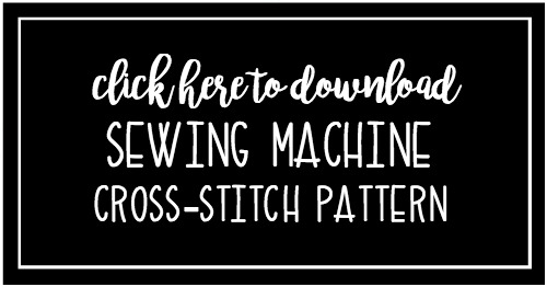Free Sewing Machine Cross Stitch Pattern