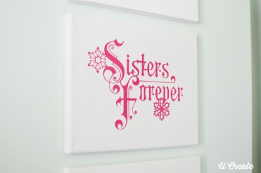 Sisters Forever Frozen Girls Decor