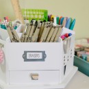 Sketching Station - great way to organize pens, markers, all of it!
