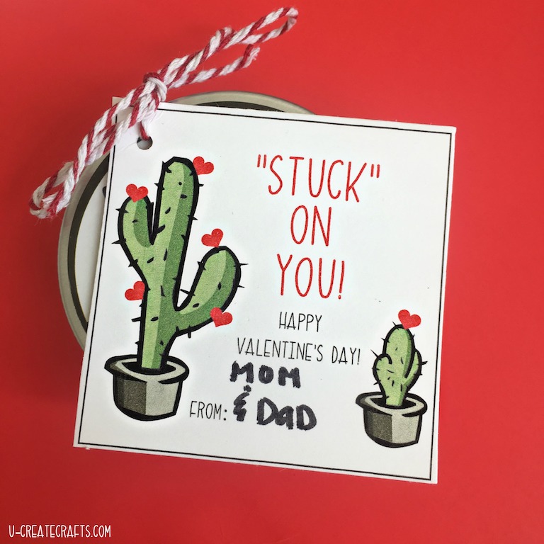 Stuck on You Valentine Printables