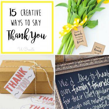 15 Creative Ways to say THANK YOU - free prints, tags, and unique ideas!