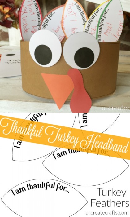 Free Printable Turkey Headbands by U Create