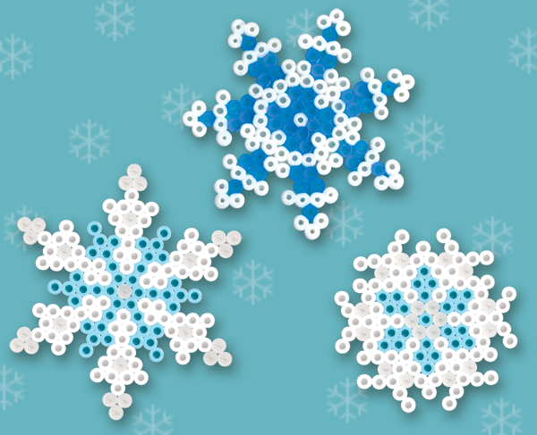 Winter Snowflakes Perler Bead Patterns