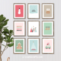 Holiday Christmas Art Set -- free download by U Create