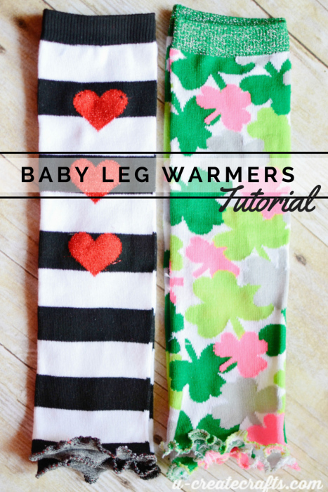 Baby Leg Warmers tutorial at u-createcrafts.com