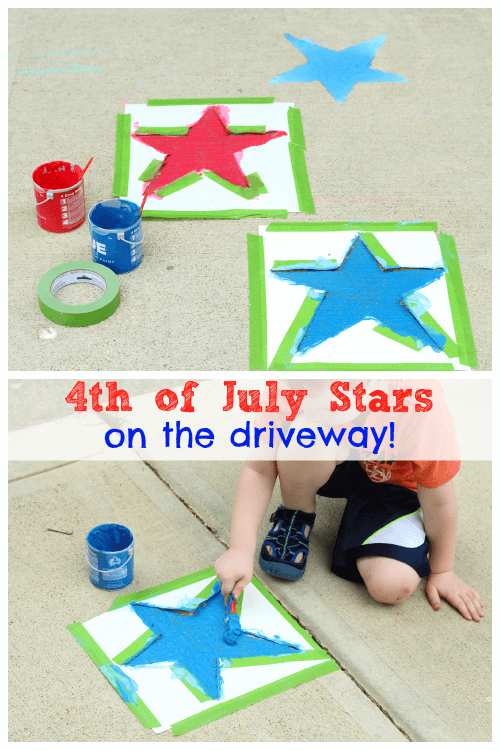 Patriotic Driveway Stars