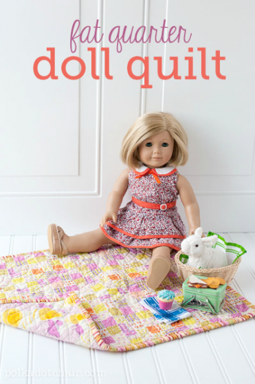 Fat Quarter Doll Quilt Tutorial