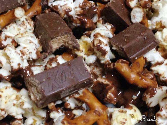 Kit Kat and Pretzel Popcorn Recipe