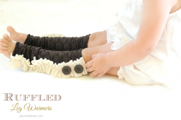 Ruffled Leg Warmers Tutorial by Jo Jo and Eloise