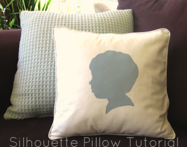 Silhouette Pillow Tutorial
