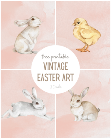 Easter VIntage Art Printables at U Create